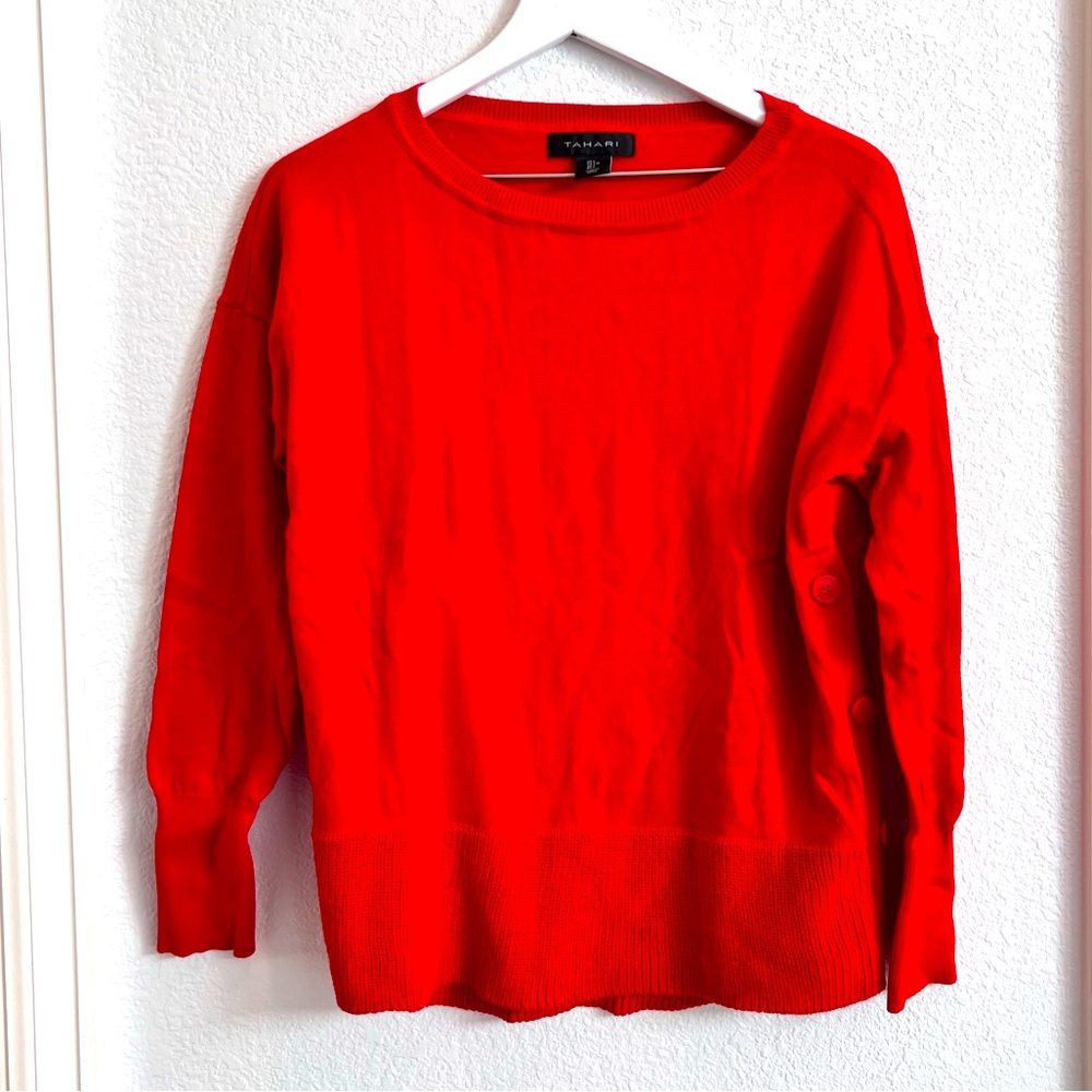 Tahari Side Button Sweater